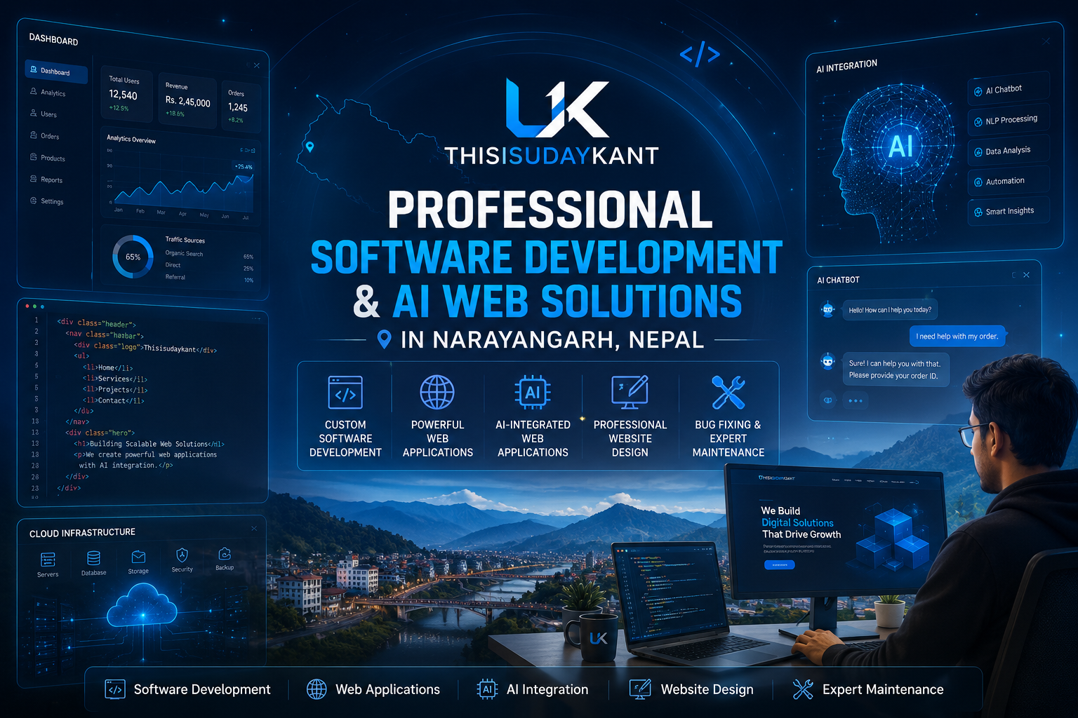 Web Development Services in Narayangarh, Nepal: Helping Local Businesses Grow Online